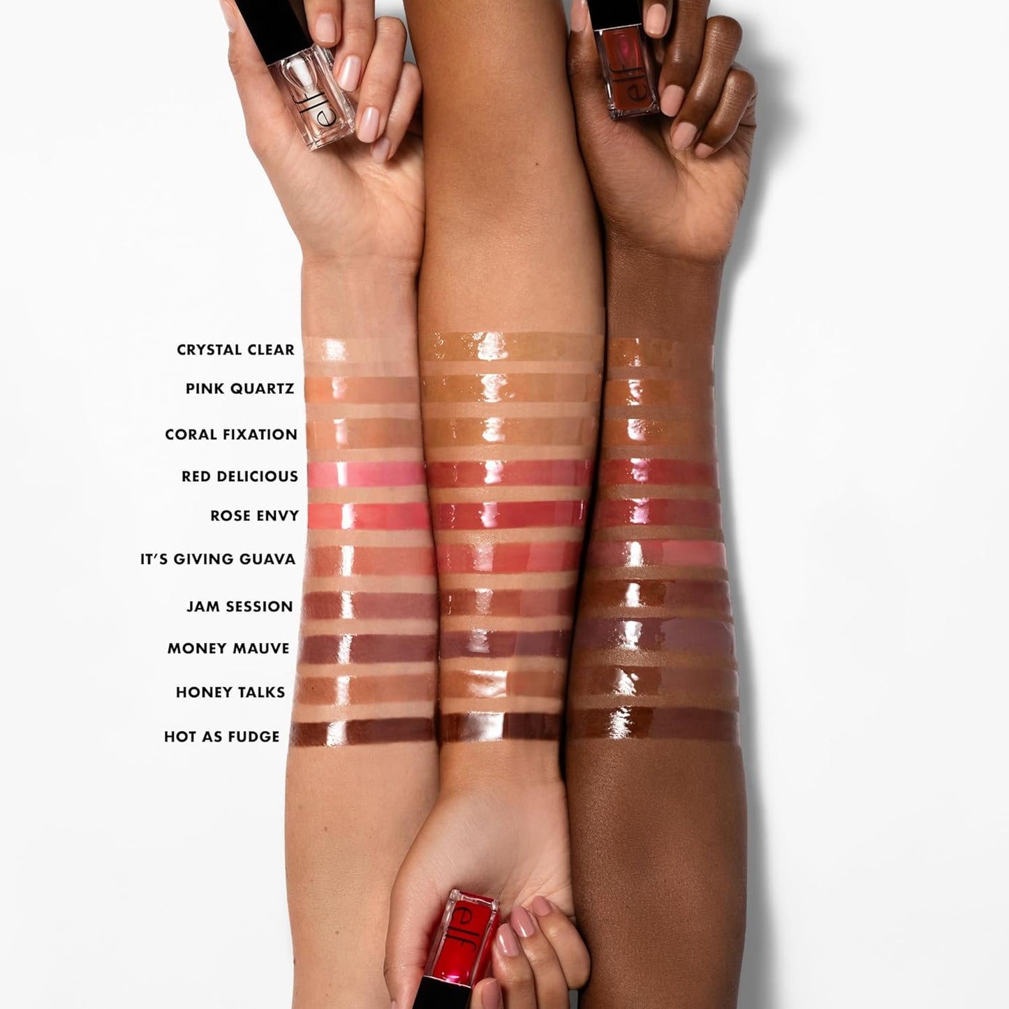 Glow Reviver Lip Oil, Pink Quartz | Nourishing Tinted Lip Oil for a High-Shine Finish, Infused with Jojoba Oil, Vegan & Cruelty-Free